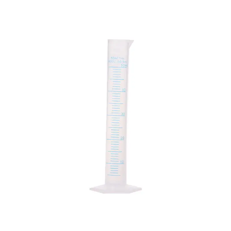

50mL Measuring Cylinder Laboratory Test Graduated Liquid Trial Tube Jar Tool New