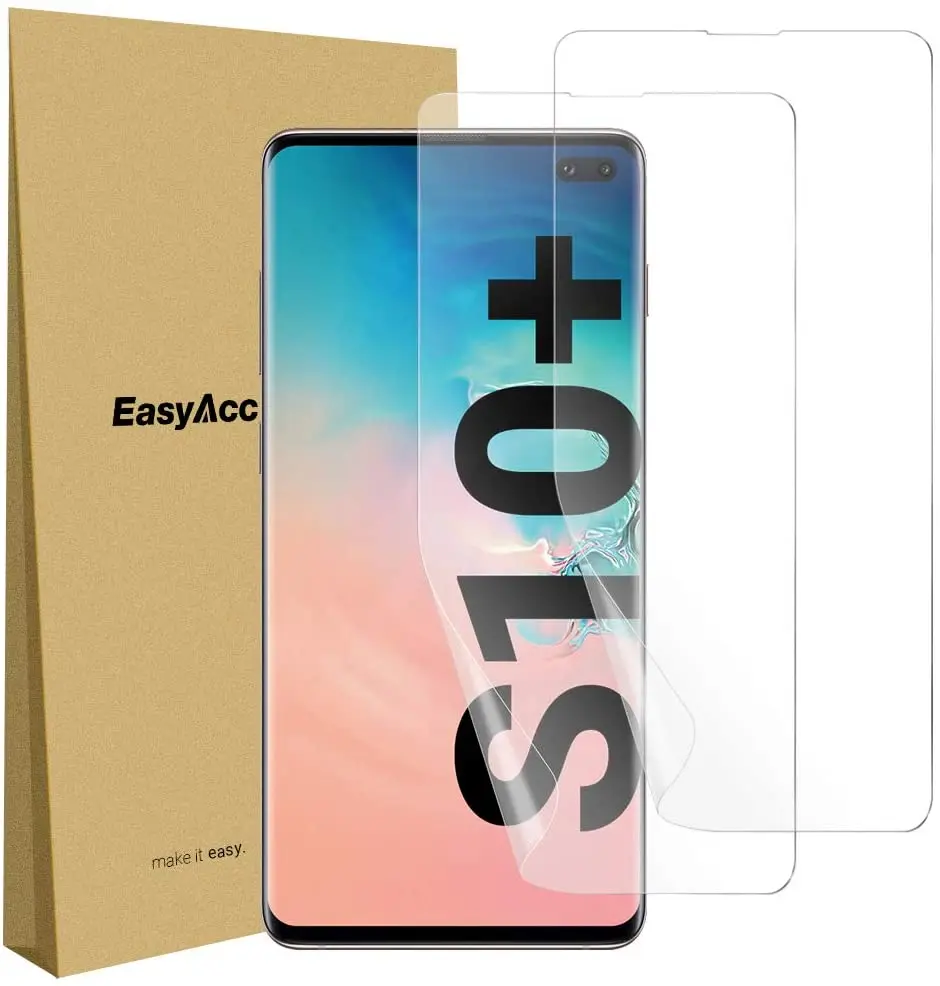 

EasyAcc 2PCS Protective Film for Samsung Galaxy S10 Plus TPU Scratch Protection Screen Film Full Coverage Protector for Samsung