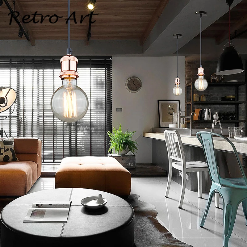 Антикварная подвесная потолочная лампа Эдисона набор шнуров E26 E27 винтажные