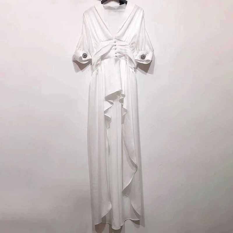 Блузка TWOTWINSTYLE женская летняя однотонная с треугольным вырезом рукавами