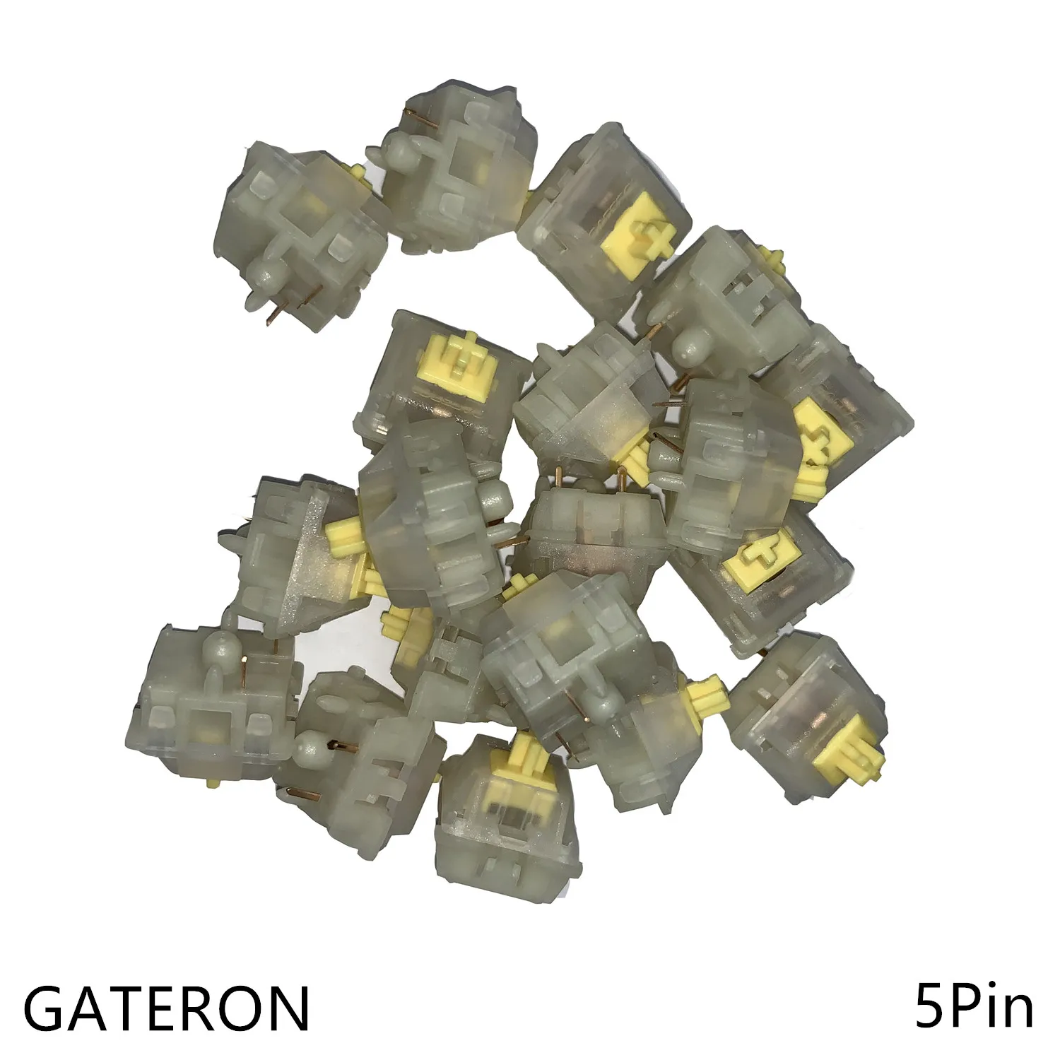 Gateron 5Pin Milky Yellow Switches black red brown blue clear green 5pin switch for Mechanical Keyboard fit GK61GK64 GH60