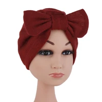 baby and products baby detachable bow hat indian free shipping turbante%c2%a0mujer turban cotton hijab femme