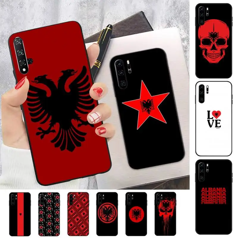 

Albania Flag Phone Case for Huawei Honor 10 i 8X C 5A 20 9 10 30 lite pro Voew 10 20 V30
