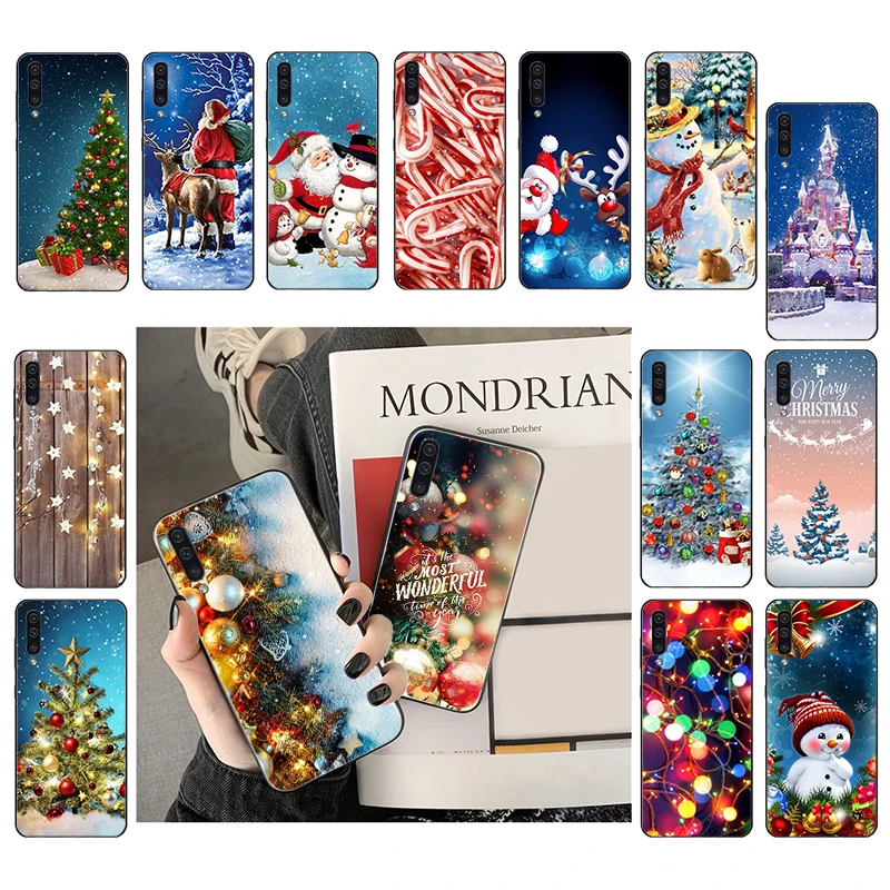 

Snowman Christmas Tree light Santa Winter Phone Case For Samsung A12 A32 A71 A11 A21S A02 A52 A72 A51 A50 A70 A31 A80 A20e M31