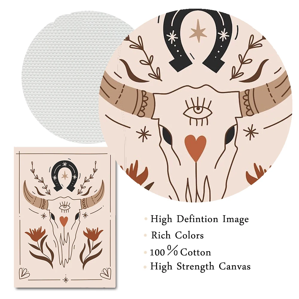 Абстрактный пейзаж пустыня кактус художественные плакаты живопись Западный