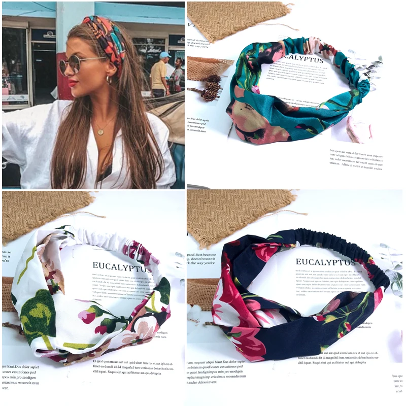 Повязка для волос женская с узлом мягкая эластичная однотонная повязка на голову