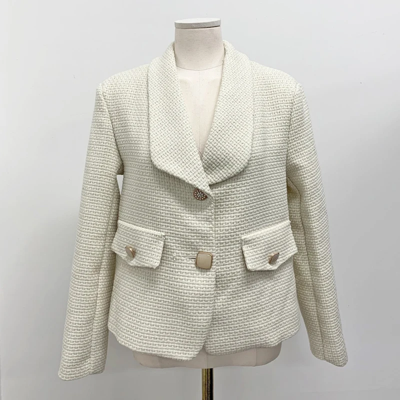 Офисные женские блейзеры с отложным воротником однобортные Пиджаки длинным