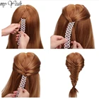 Инструмент для плетения волос в 3 цветах, ролик для плетения рыбьей кости, устройство для плетения волос, аксессуары для валик для Плетения КОС