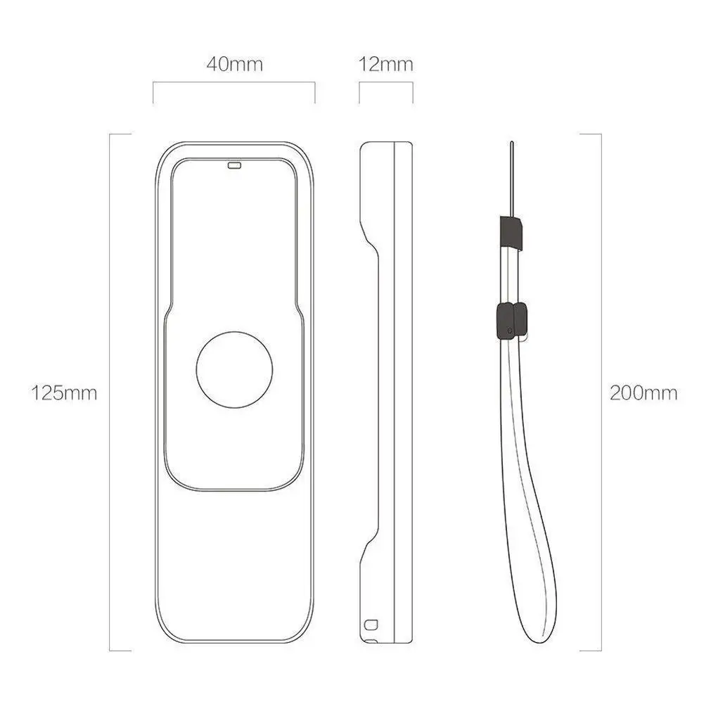 Силиконовый защитный чехол с ремешком для Apple TV 4-го поколения 4 пульта