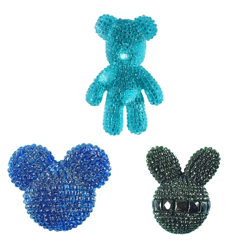 Блестящие глянцевые силиконовые смолы форма для брелока сделай сам подвеска