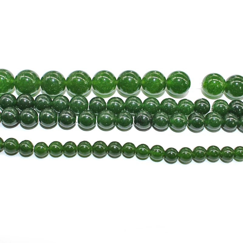Натуральный камень тайваньские Зеленые Бусины из нефрита для изготовления