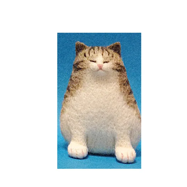Япония DIY ручной работы lover Cat Kitty шерсть иглы для валяния комплект Модные украшения дома иглы Feltro животных - Цвет: A0227