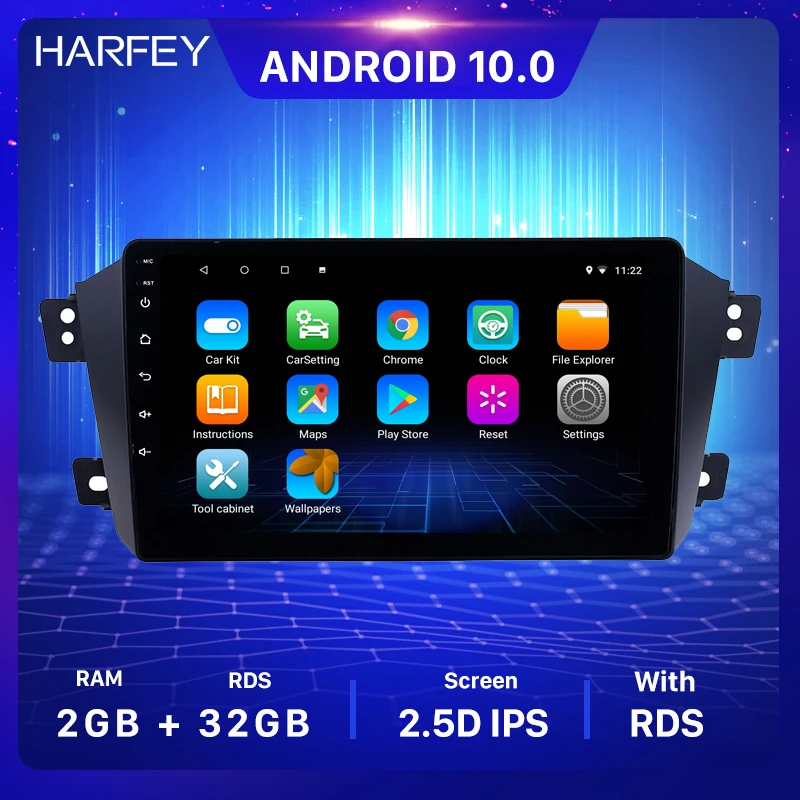 Harfey Android 10 0 API 29 автомобильный стерео 2 Гб ОЗУ 32 ПЗУ радио головное устройство GPS Navi
