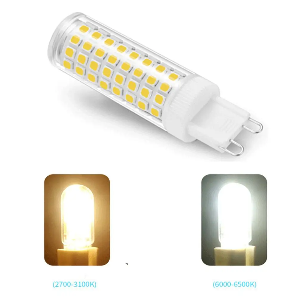 

6W 8w G9 SMD2835 LED corn crystal Bulb 88leds 100leds,led Crystal Spotlight chandelier Bulb AC220v 240v 360 degree