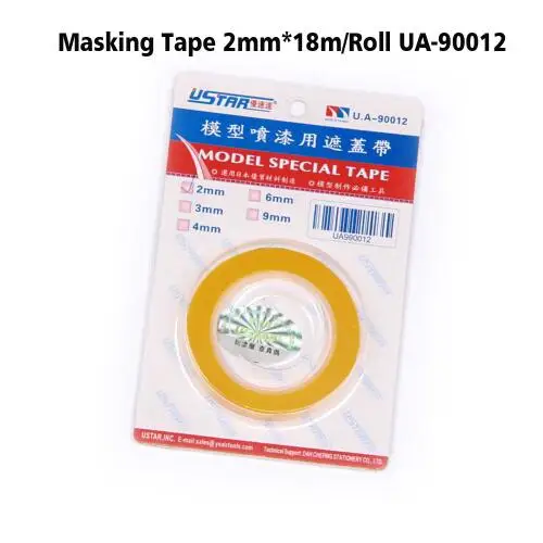 Лента для маскировки 10 размеров 2 мм-50 мм модель специальная лента хобби
