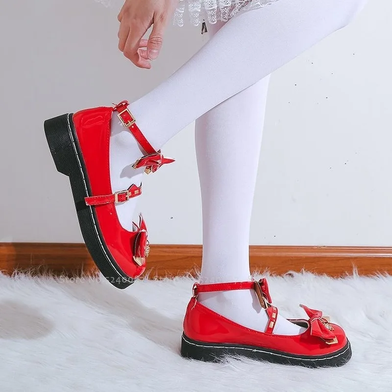 Женские ботинки из искусственной кожи для костюмированной вечеринки в японском