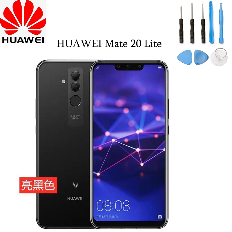 

Official Huawei Glass Battery Back Cover + Camera Lens Frame Rear Door Housing Case Replacement Part For HUAWEI Mate 20 Lite