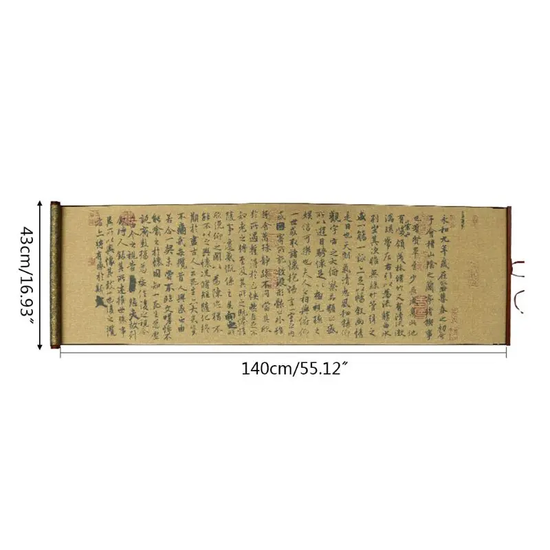 

Non Ink Water Writing Painting Chinese Calligraphy Practice Scroll Cloth Paper Orchid Pavilion Painting Cloth School Supply C26