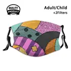 Многоразовая маска для рта Салли Ragdoll, моющаяся маска с фильтром против пыли, маски для лица Салли Ragdoll, Кошмар перед Рождеством Салли и Салли