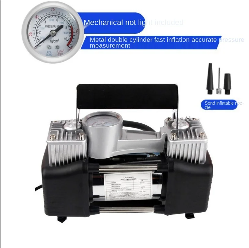 Precio Inflador De Neumáticos De Coche, Bomba De Aire Eléctrica Automática Para Vehículo De Metal, 12V De CC, Excelente Corriente, Estilo Portátil, Envío Directo