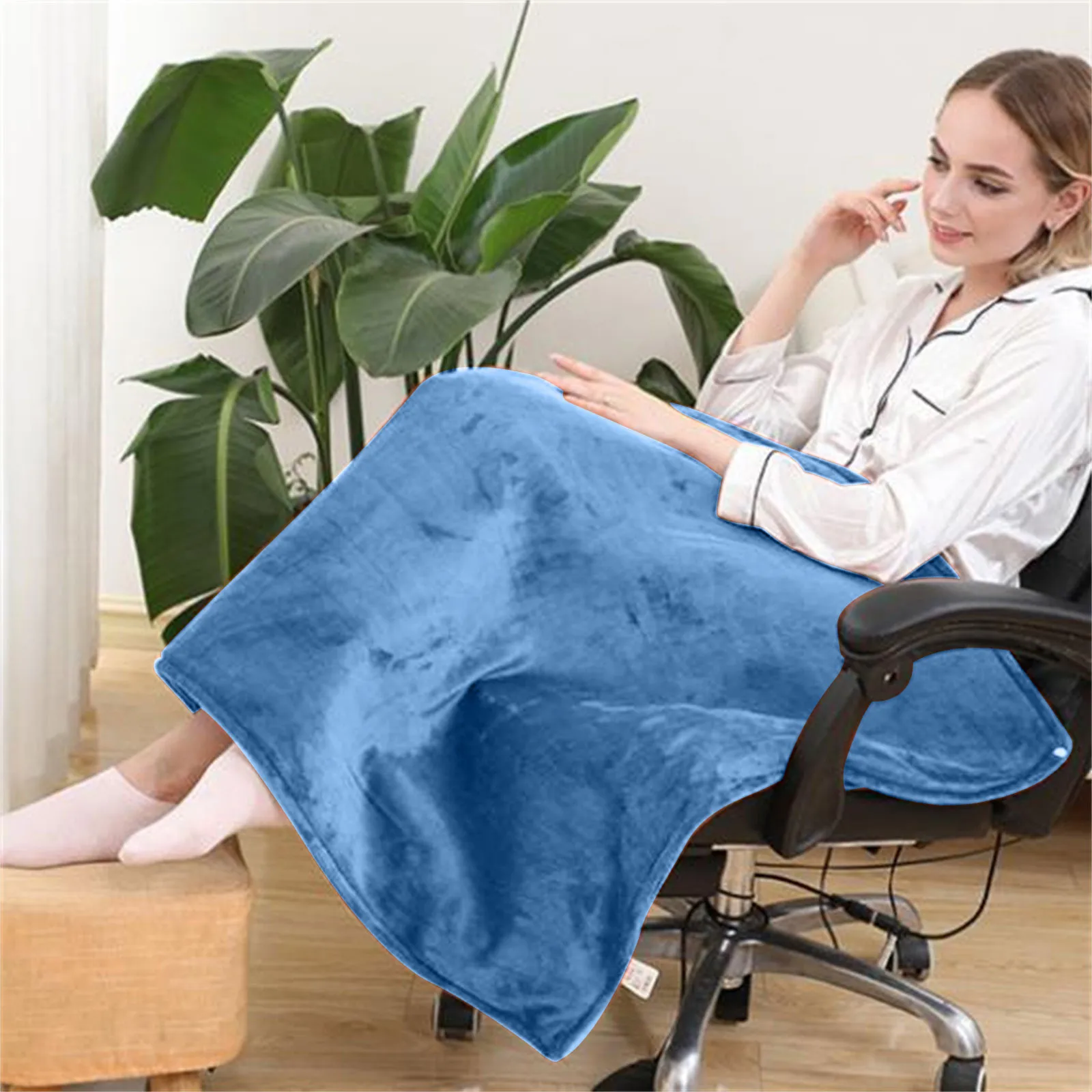 

Blankets Electric Throw With Double-layer Flannel Fast Heat Electric Blanket Double Blanket Warmer Heater Carpet