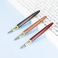 solid wood metal fountain pen rosewood ebony studentl gift busines promotional pen christmas gift jnmzaum brand high quality