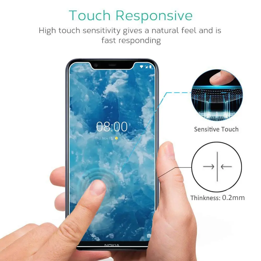Закаленное стекло 9H 2.5D Для Doogee N10 Защитное для экрана N 10 защитная пленка |