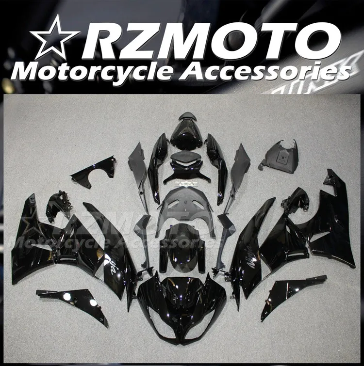 

New ABS Fairings kit Fit for Kawasaki Ninja ZX-6R 636 ZX6R 2009 2010 2011 2012 09 10 11 12 Bodywork set Glossy Black