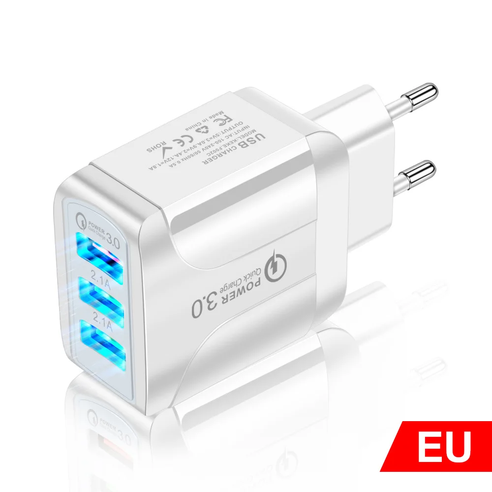 Быстрое зарядное устройство для телефона QC 3 0 USB-порта адаптер зарядки А 5 В Iphone 13 12