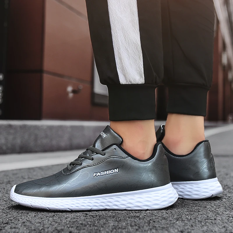 

Men Shoes leather Breathable Light Weight Shoes 2019 Fashion Casual Shoes Tenis Feminino Adult Sneakers Plus Size 39-48 zapatill