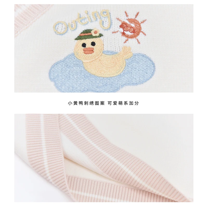 

Spring Japanese Kawaii Solid Women Knitted Vest Harakuju Lovely Animal Printed Loose Sleeveless Sweater Casual Oversize Pullover