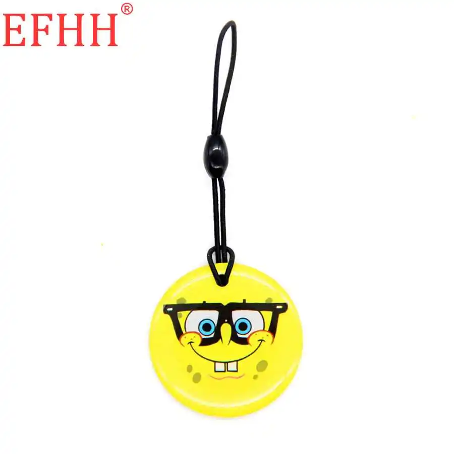 

UID S50 1K Keyfob 13.56Mhz Rewritable Changeable IC Card Smiling Face Proximity RFID Key Fobs Keychain Key Tags Fast Shipping