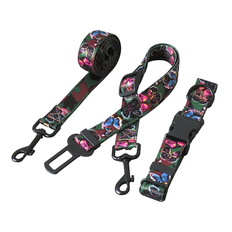 

Бабочка Камуфляжный ошейник поводок автомобильный ремень безопасности для малых и средних собак поводки для щенков веревка для домашних ж...