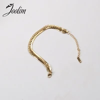 joolim high end pvd plated advanced sense chain bracelet wholesale drop shipping supplier