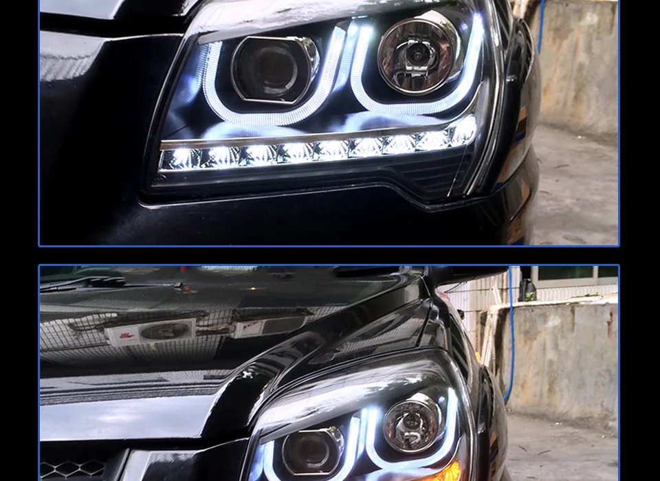 Фары для KIA Sportage 2007-2013 DRL дневные ходовые огни головная лампа светодиодный Биксеноновая лампа Противотуманные фары тюнинг автомобильные аксессуары