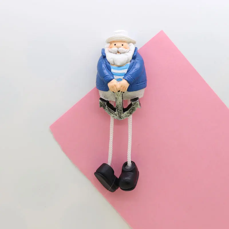 Магнит на холодильник морячок сувенир морская тема синее кухонное украшение