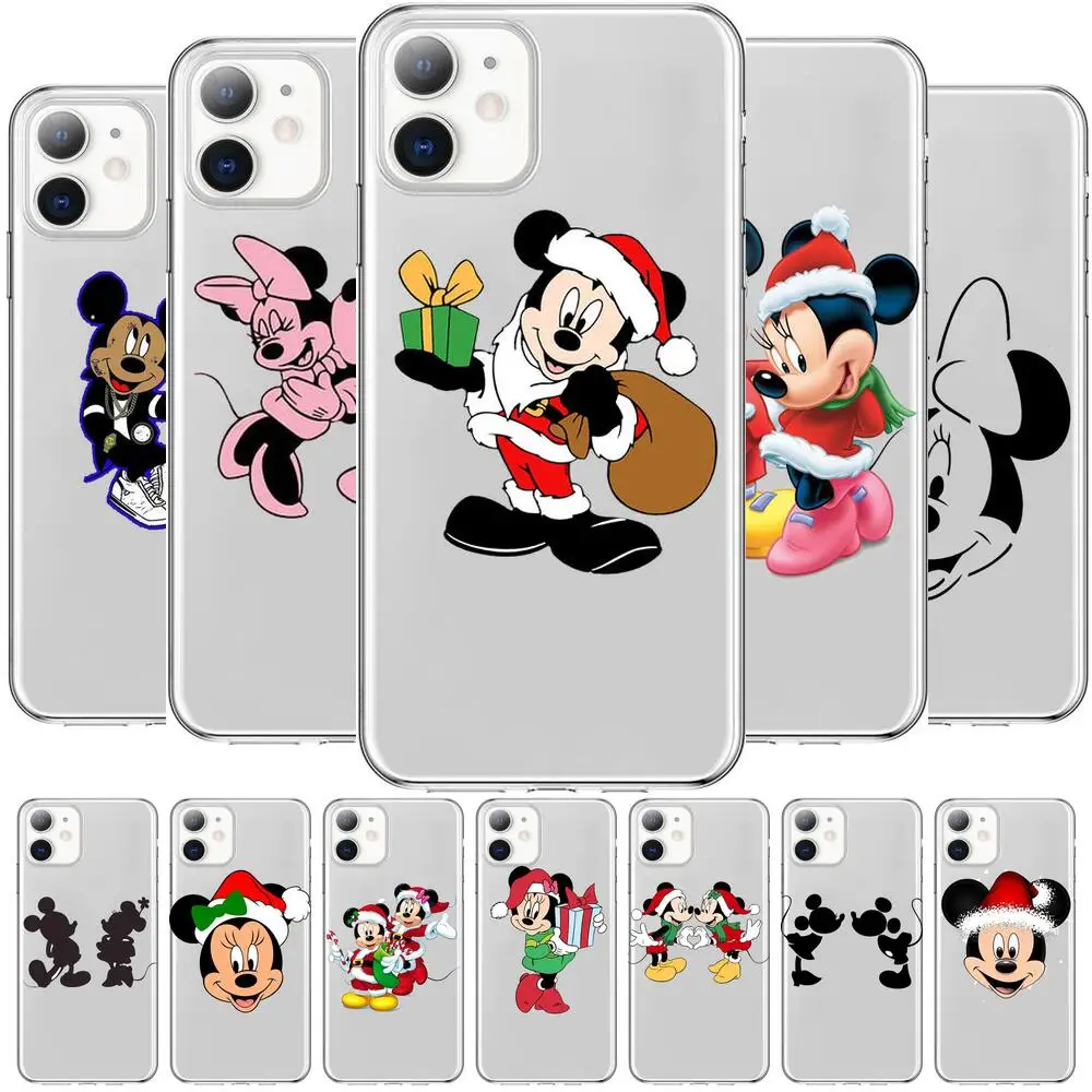 

Disney Mickey Mouse Anime Style Phone Case cover For iphone 13 11 pro max Cases 12 8 7 6 s XR PLUS X XS SE 2020 mini Transpar