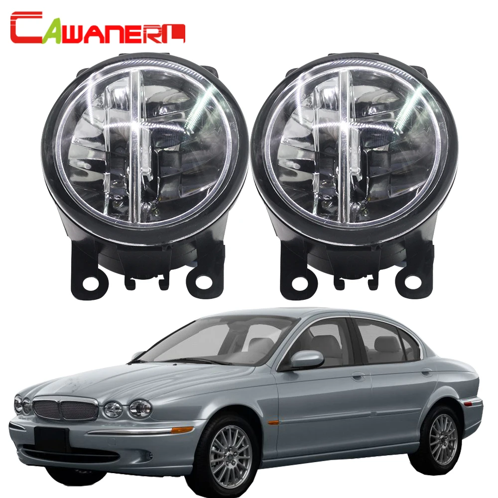 

Cawanerl For 2001-2009 Jaguar X-Type (CF1) Saloon Car LED Bulb 4000LM Fog Light DRL Daytime Running Lamp Styling White 6000K 12V