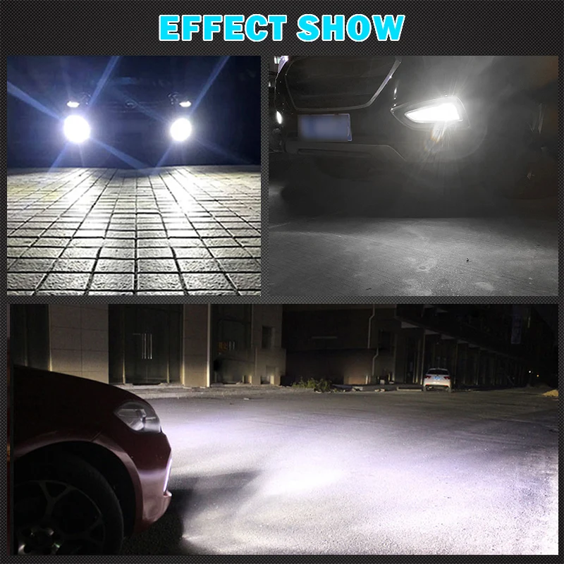 Пара автомобилей Мини светодиодный туман светильник лампы H7 H8 H11 HB3 9005 HB4 9006 1000LM DRL