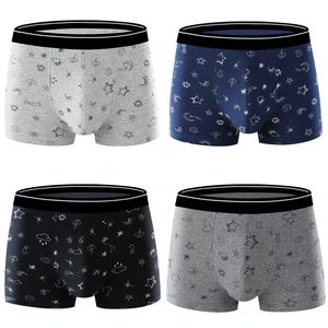 hot underwear 4 pcslot brand pure color underpants breathable solid flexible shorts breathable mesh mens boxers free global shipping