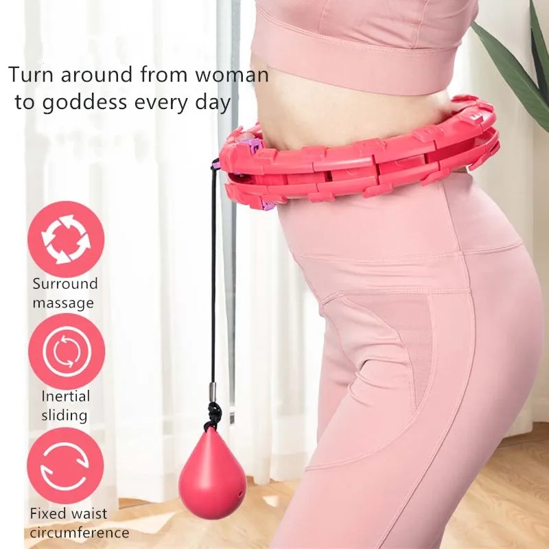 Fitness Hoop Thin Waist Abdominal Exercise Loss Weights Intelligent Counting Fitness Never Falling Hoop Massage Sport Hoops