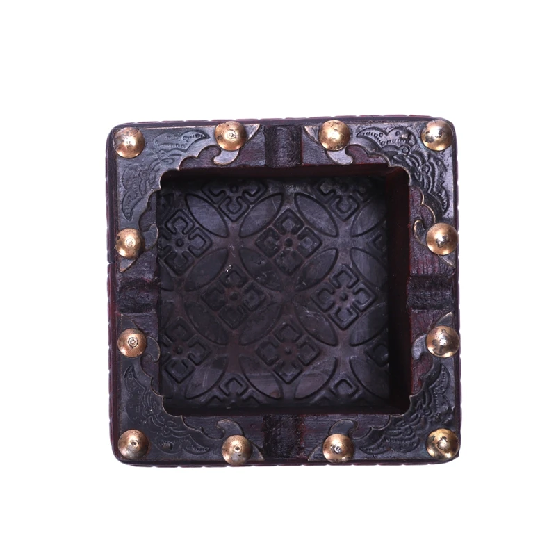 Винтажная деревянная пепельница для сигарет сигар ручной работы табак