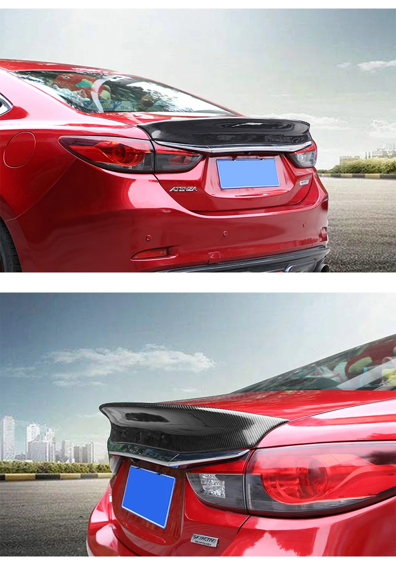 Для Mazda 6 спойлер Atenza углеродного волокна заднего крыла задний спойлер