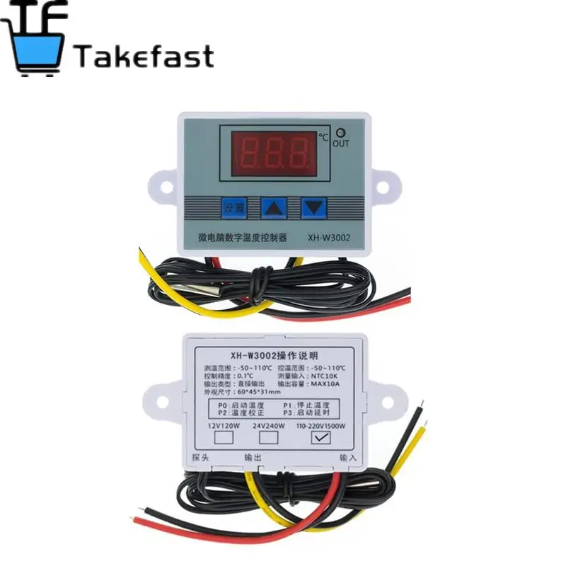 Цифровой светодиодный регулятор температуры переменный ток 110-220 В Φ W3002 W3230 для