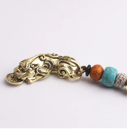 

Брелок «цыпленок» из чистой меди, подвеска, латунный креативный индивидуальный мужской и женский брелок ручной работы с животными, подвесн...