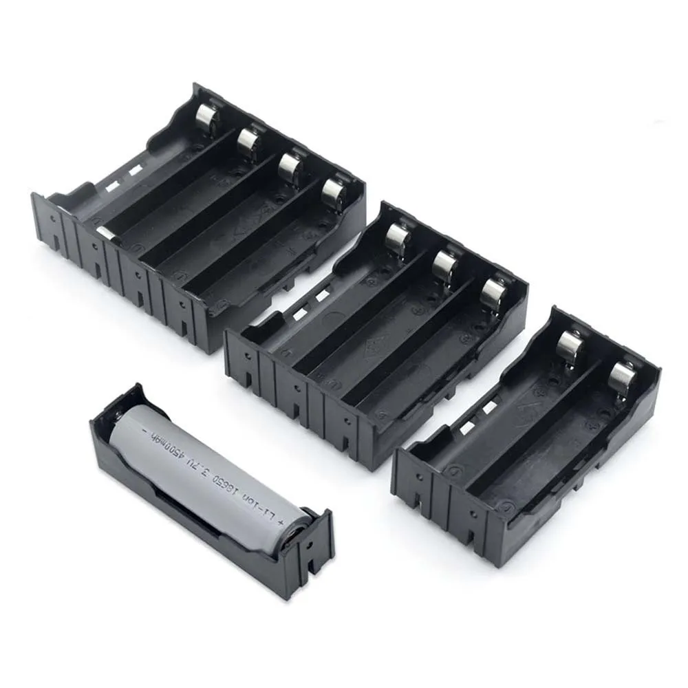 

ABS 18650 Power Bank Cases 1X 2X 3X 4X 18650 Battery Holder Storage Box Case 1 2 3 4 Slot Batteries Container With Hard Pin