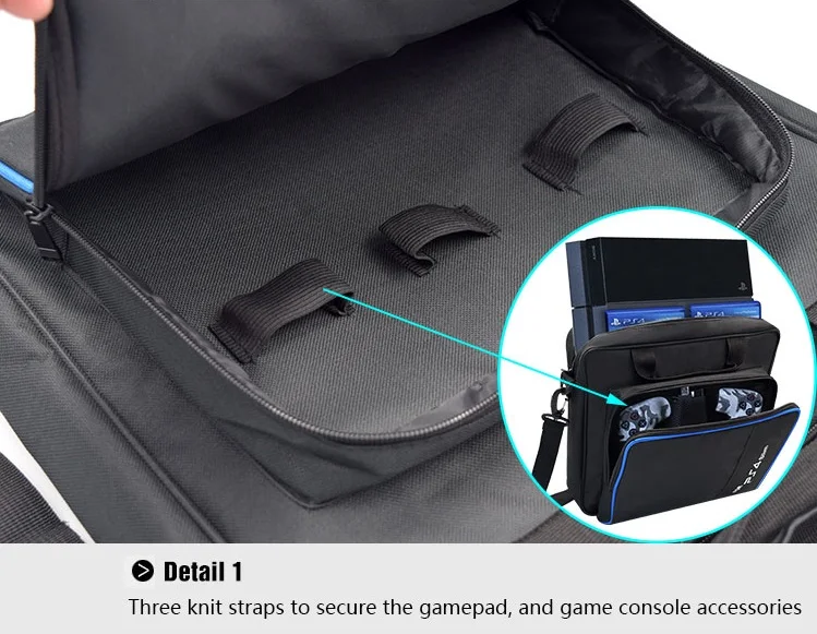 Для PS4 Slim Game Sytem сумка размер для playstation 4 консоль Защита сумка через плечо Сумка холщовый чехол