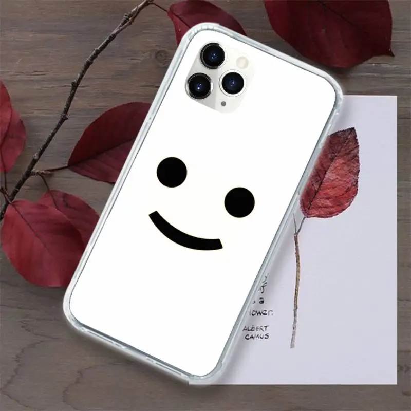 

Cute face smile Phone Case Transparent for iPhone 11 12 mini pro XS MAX 8 7 6 6S Plus X 5S SE 2020 XR