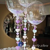 12inch 18inch 24inch transparent bobo ball birthday wedding party balloon inflated helium balloons festival setting round baloon