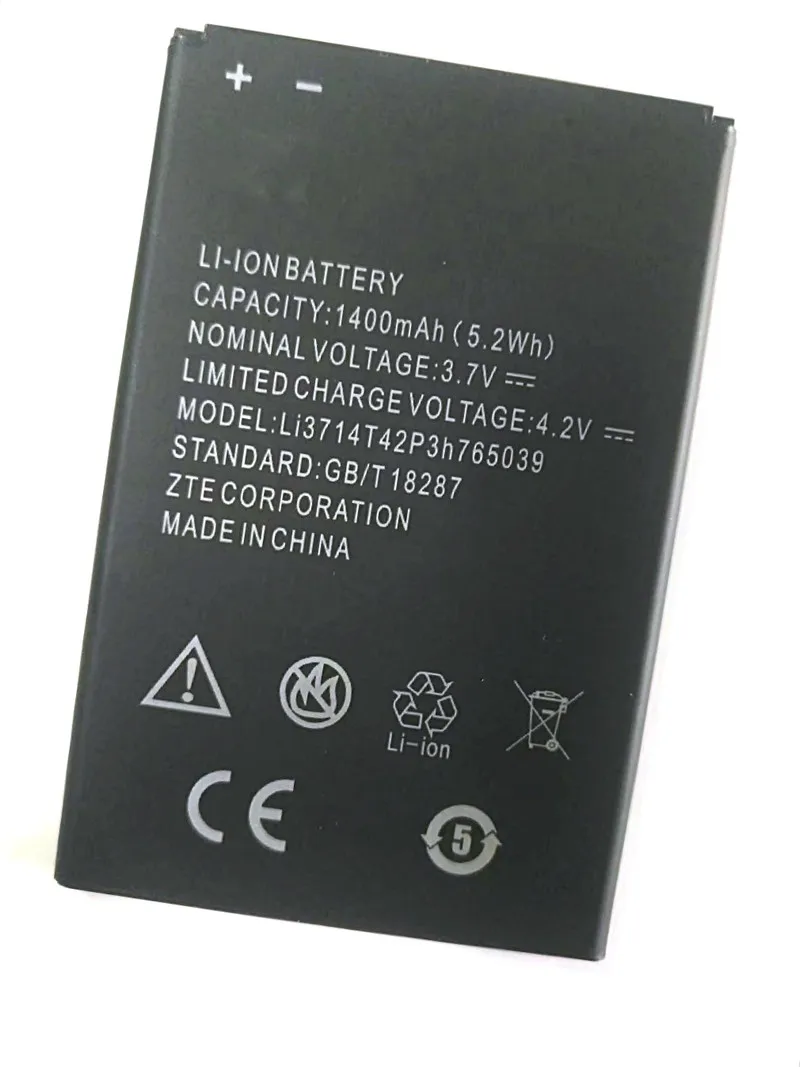 

Westrock 1400mAh LI3714T42P3H765039 Battery for ZTE Blade A3 T220 AF3 T221 A5 AF5 Cell phone